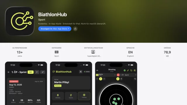 Preview of BiathlonHub in App Store
